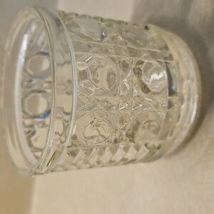 Windsor Clear by Federal Glass 8 oz Flat Pressed Rocks Glass Tumbler 3” Tall